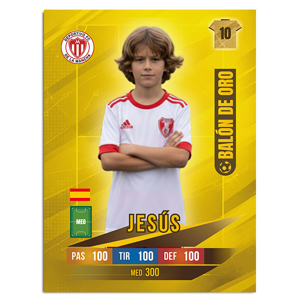 Cromo personalizado balon de oro temporada 2025-2026