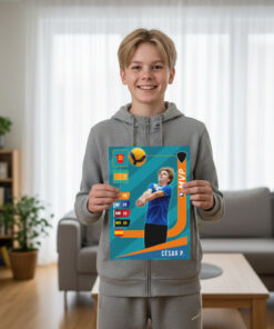 Cromo de Voley personalizado